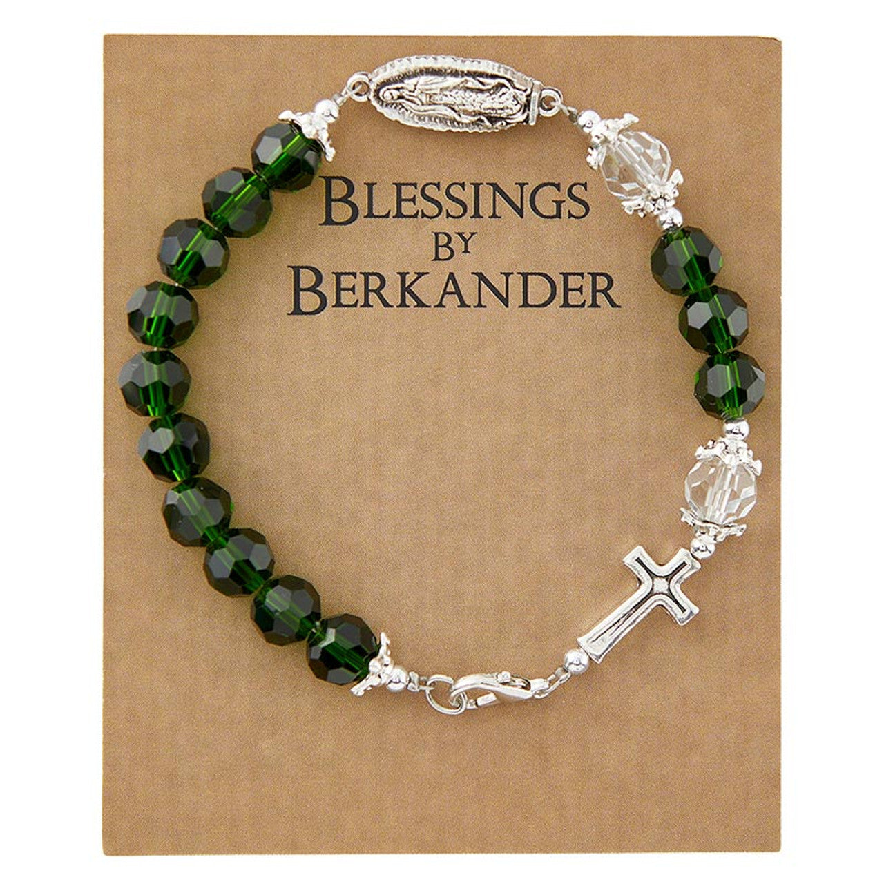 Green Our Lady of Guadalupe Bracelet