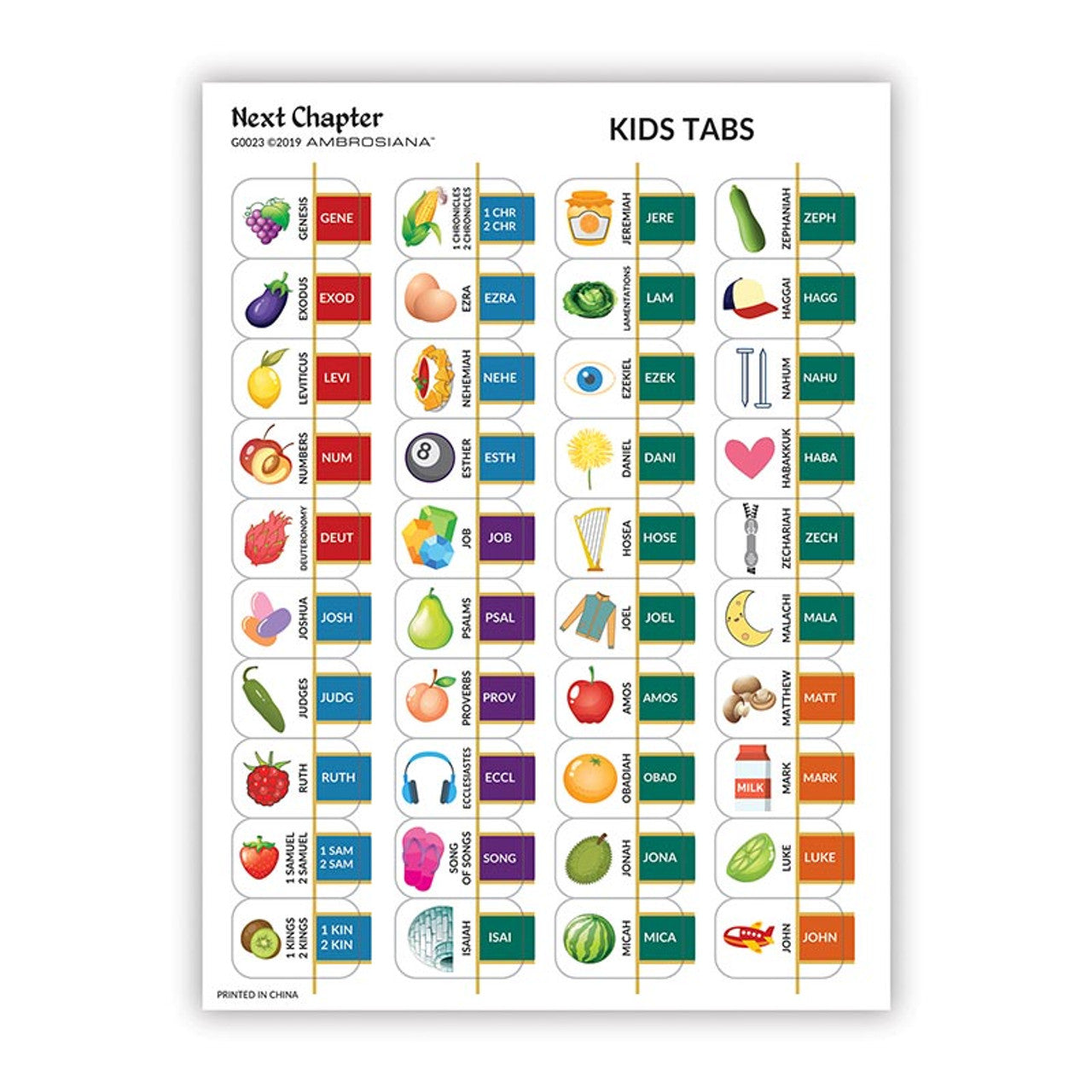 Bible Tabs - Catholic Version - Kids