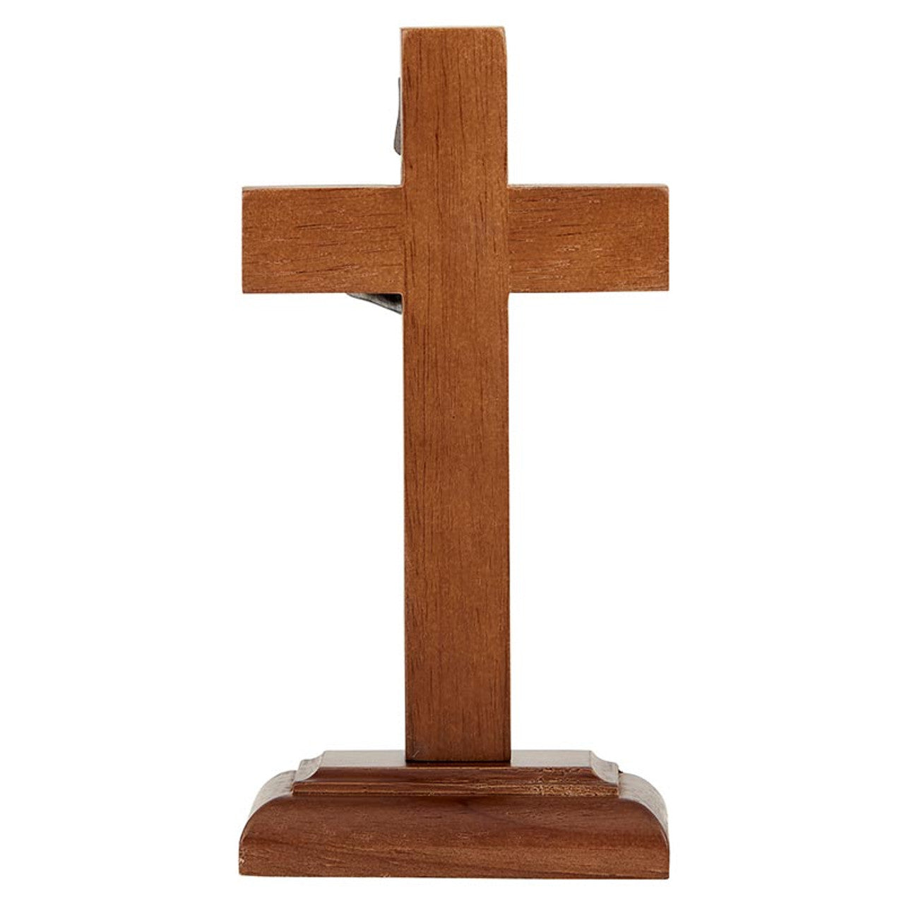 6" H Standing Crucifix - Antique Pewter