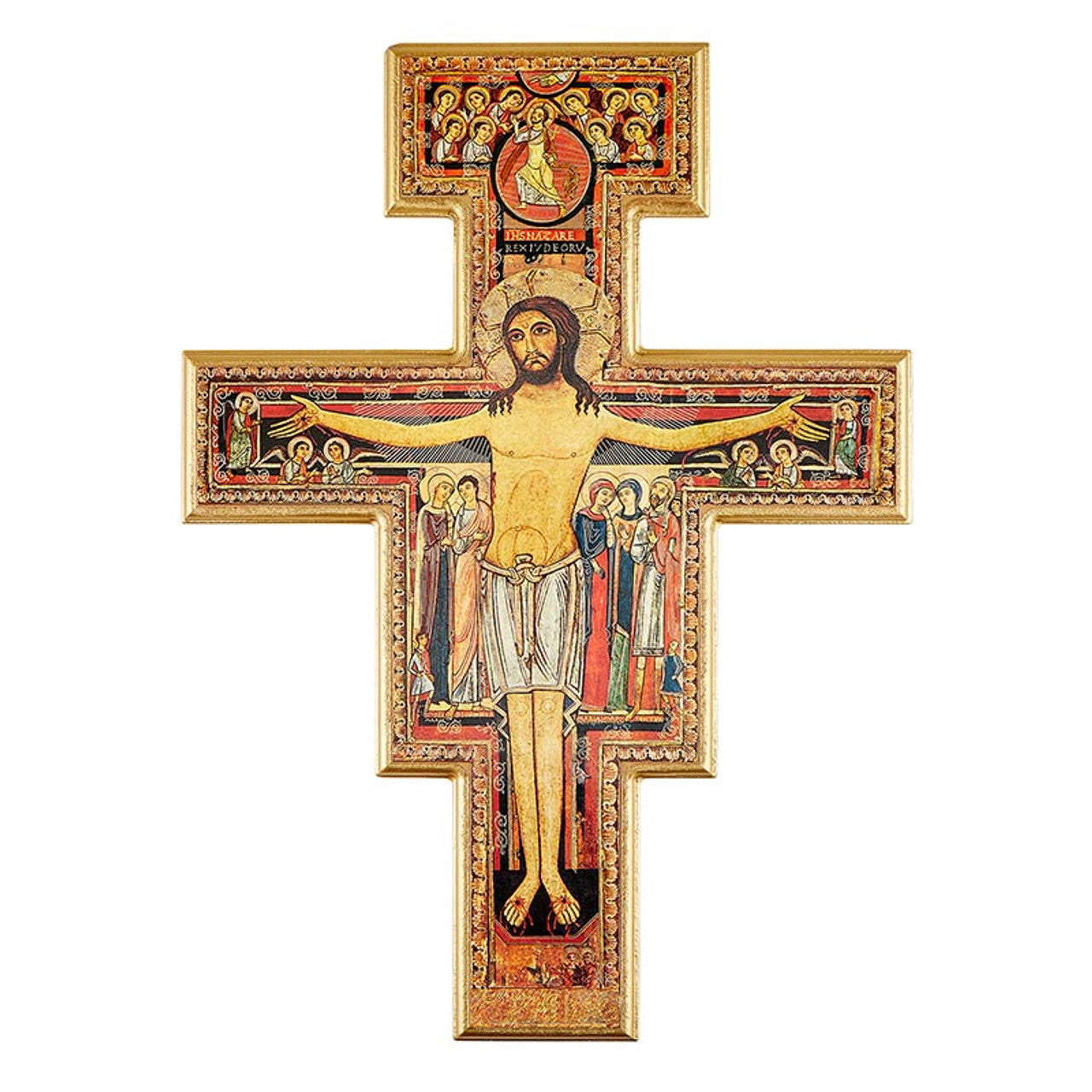 Saint Damiano Wood Crucifix (J5506)