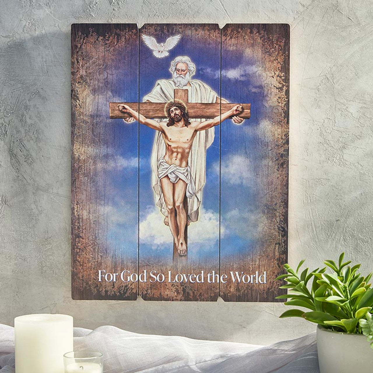 Wood Pallet Sign - Trinity God The Father