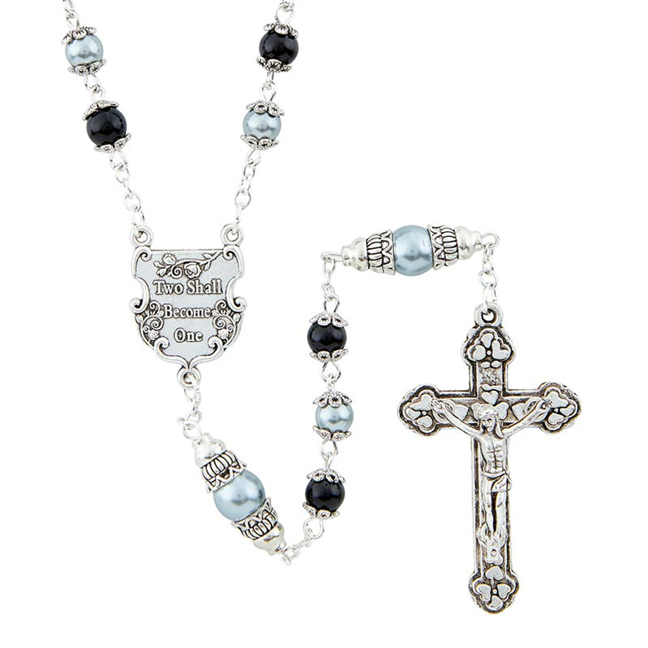 Intertwining Wedding Rosary - Grey