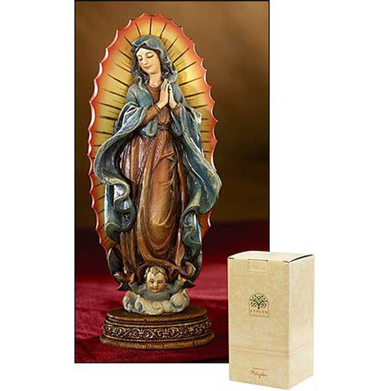 7" H Our Lady of Guadalupe Statue