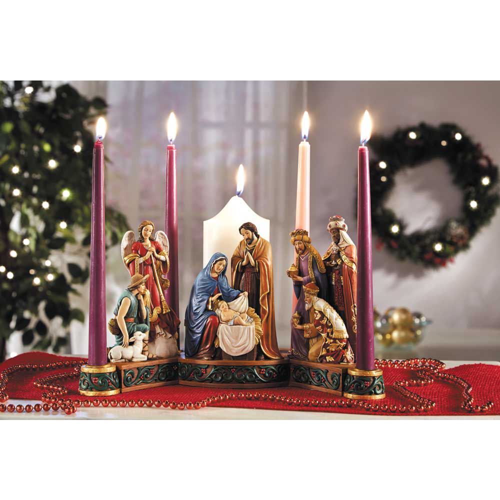 Nativity Advent Candleholder, CBB3052