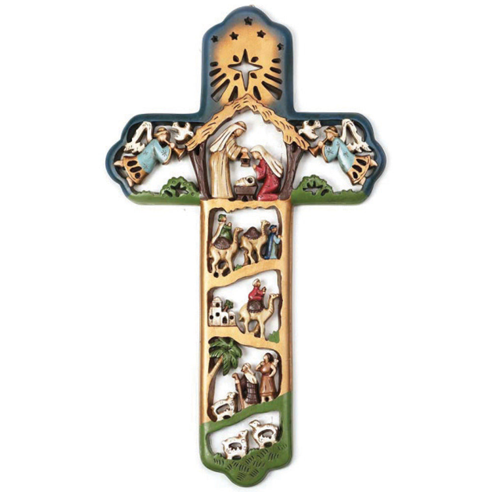 Nativity Wall Cross CHWCR-302