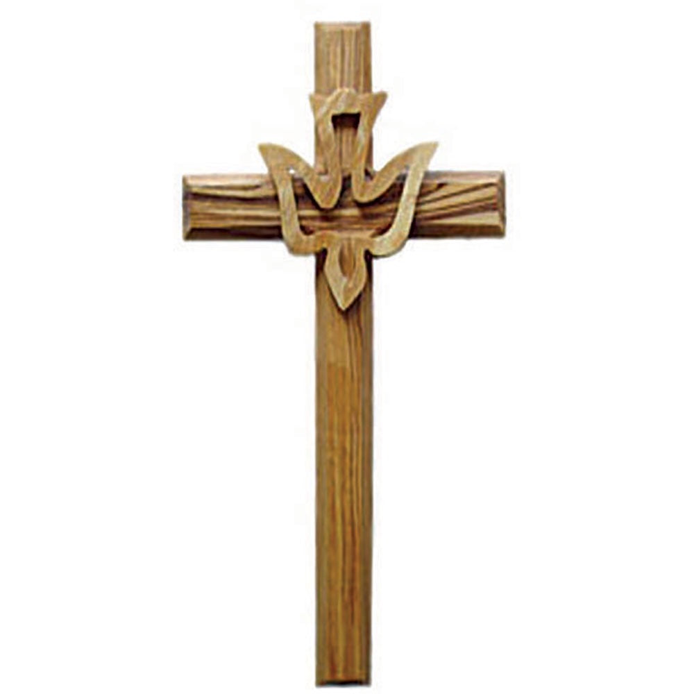 5” Olive Wood Dove Wall Cross