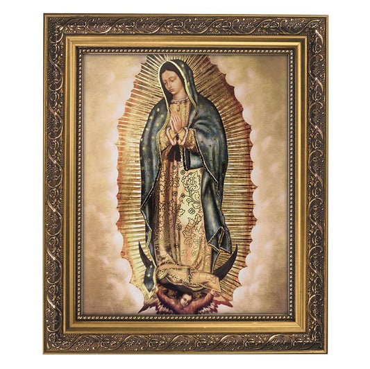 Our Lady of Guadalupe Gold Tone Framed Print (79-187)