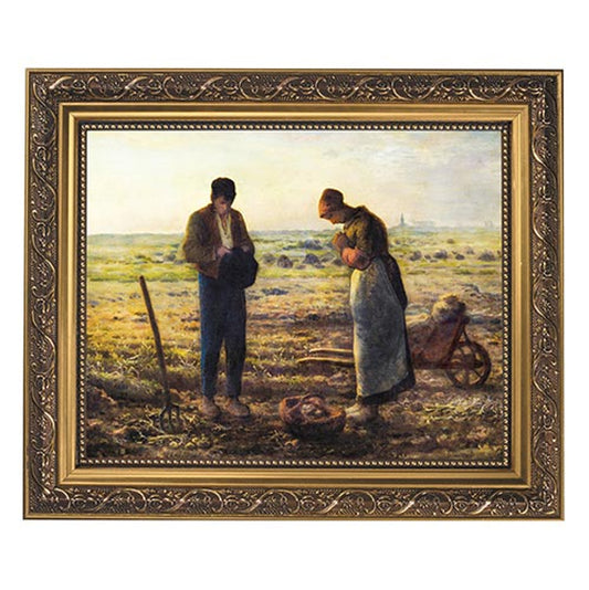 Millet: The Angelus Gold Tone Framed Print
