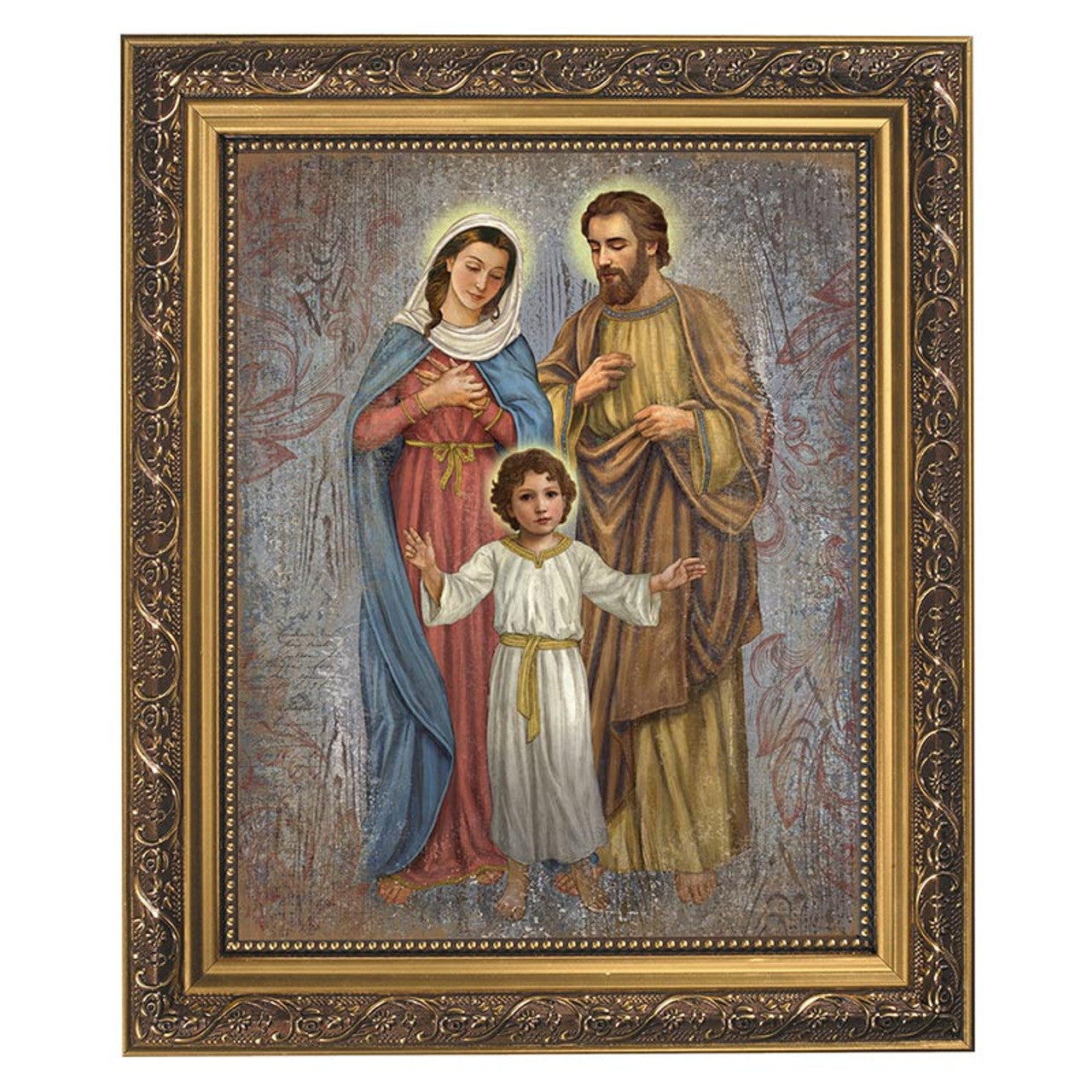 Holy Family Gold Tone Framed Print
