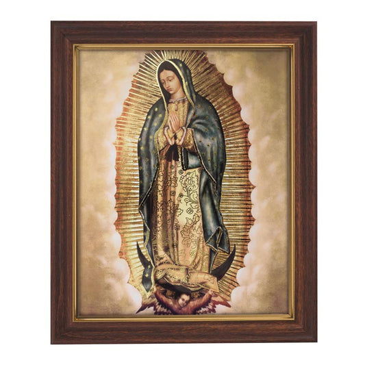 Our Lady of Guadalupe Wood Tone Framed Print (81-187)