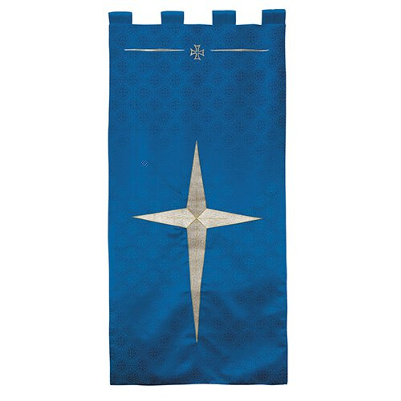 Maltese Jacquard Banner: Blue
