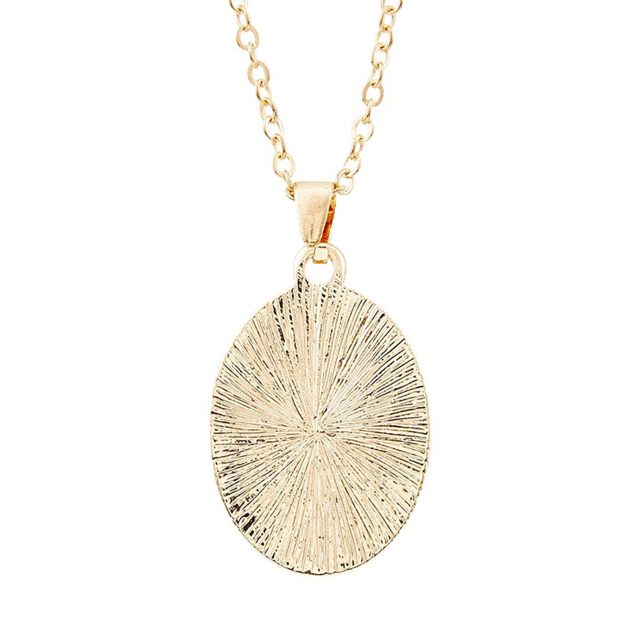 Our Lady Of Guadalupe Gold Necklace