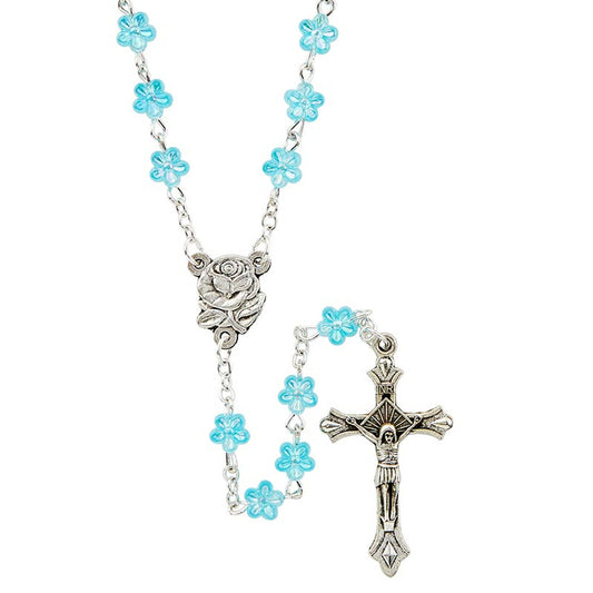 Floral Rosary - Aqua Rosary