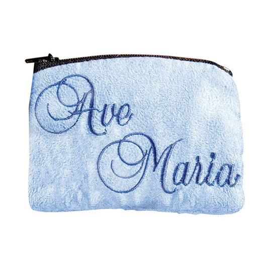 Ave Maria Cloth Rosary Cases - 3/pk
