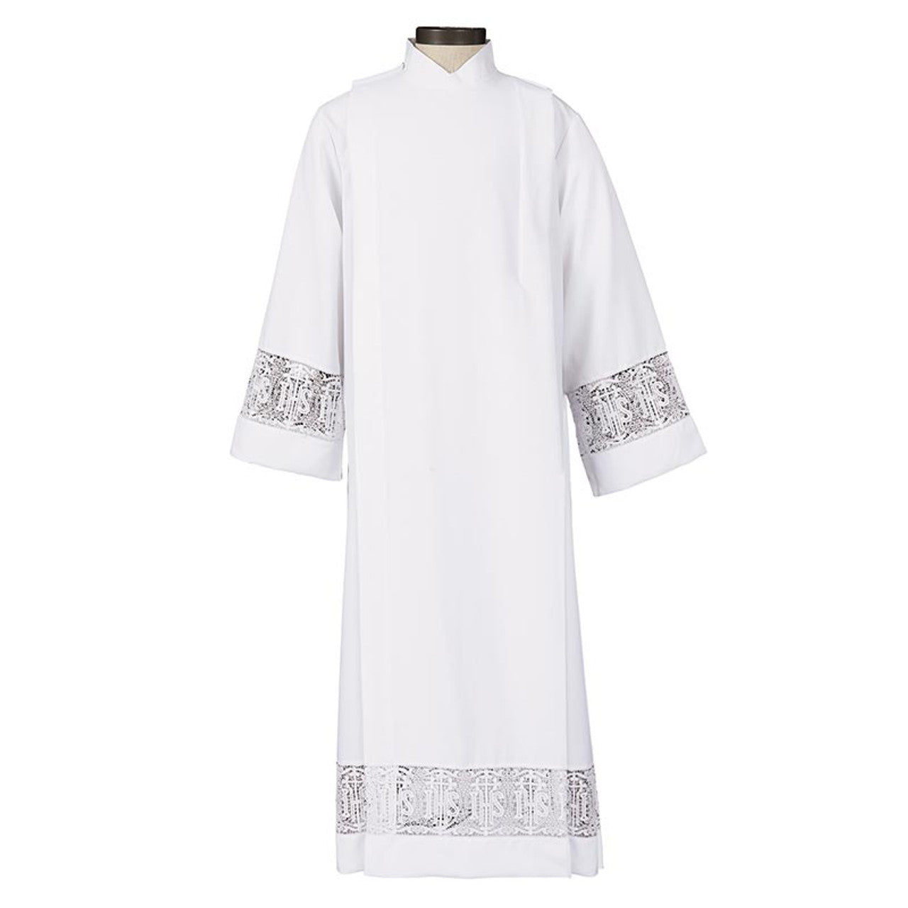 Latin Cross Front Wrap Alb