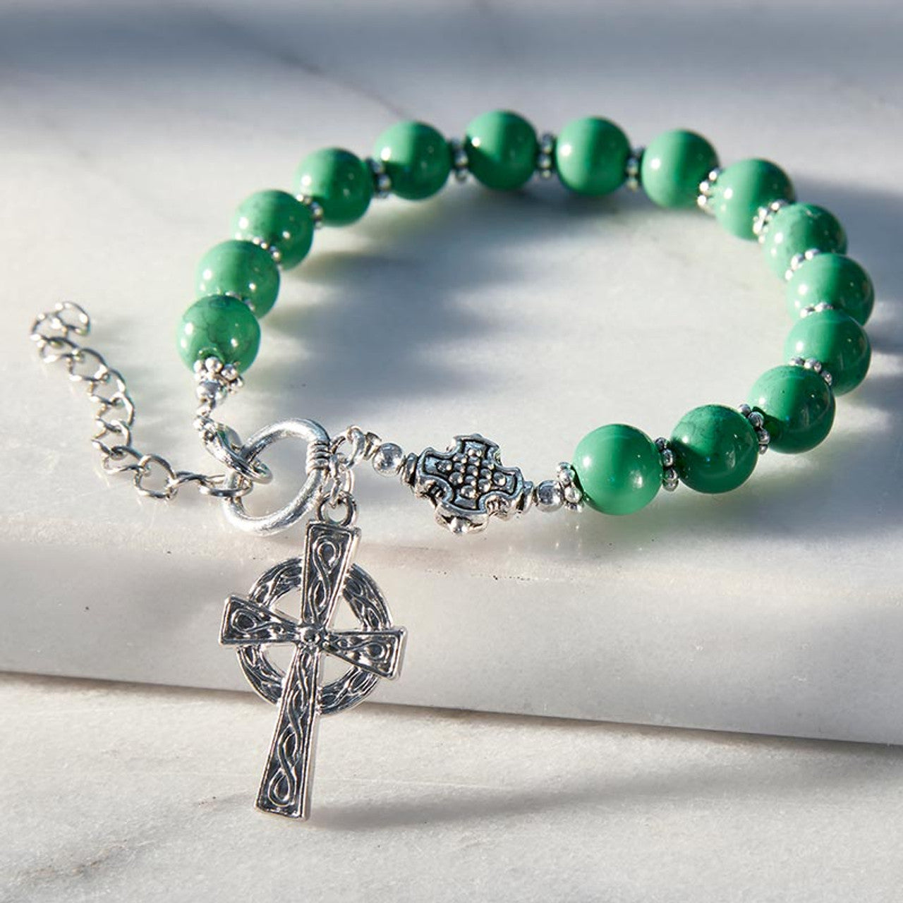 Irish Bracelet With Celtic Cross