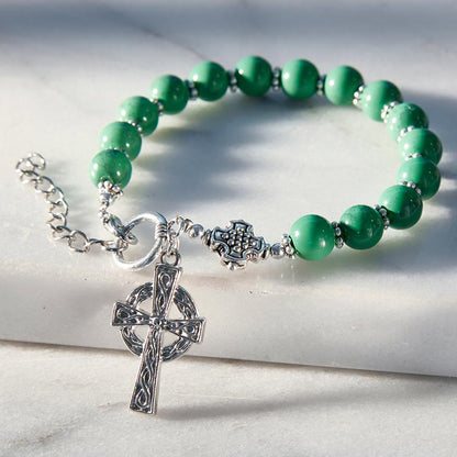 Irish Bracelet With Celtic Cross