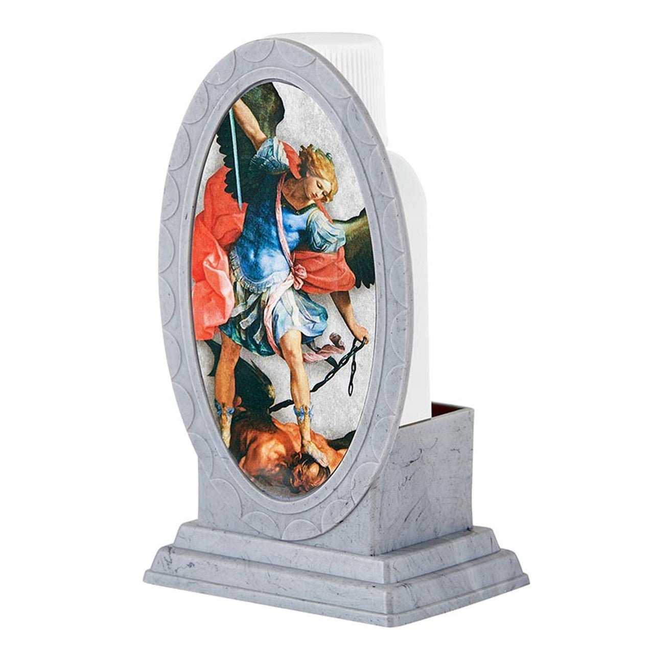Holy Water Bottle with Holder - St. Michael