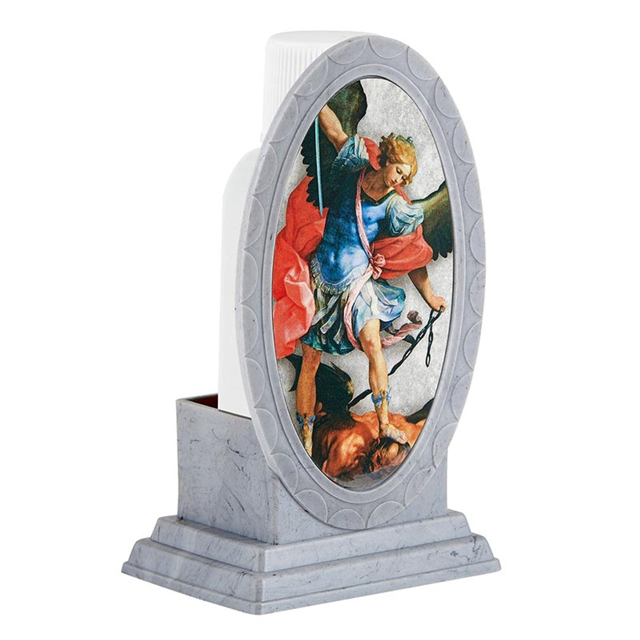 Holy Water Bottle with Holder - St. Michael