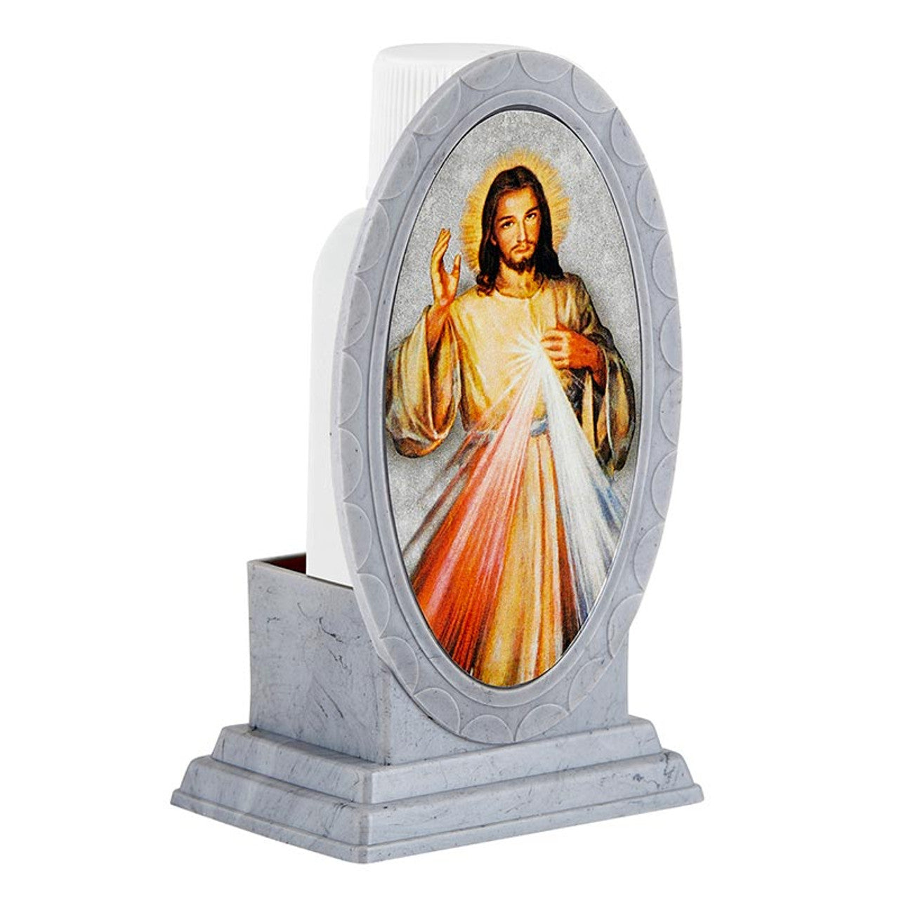 Holy Water Bottle with Holder - Divine Mercy