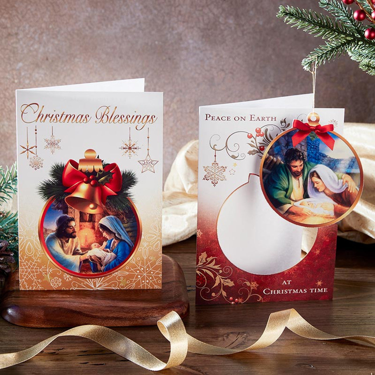 Peace on Earth Ornament Christmas Card