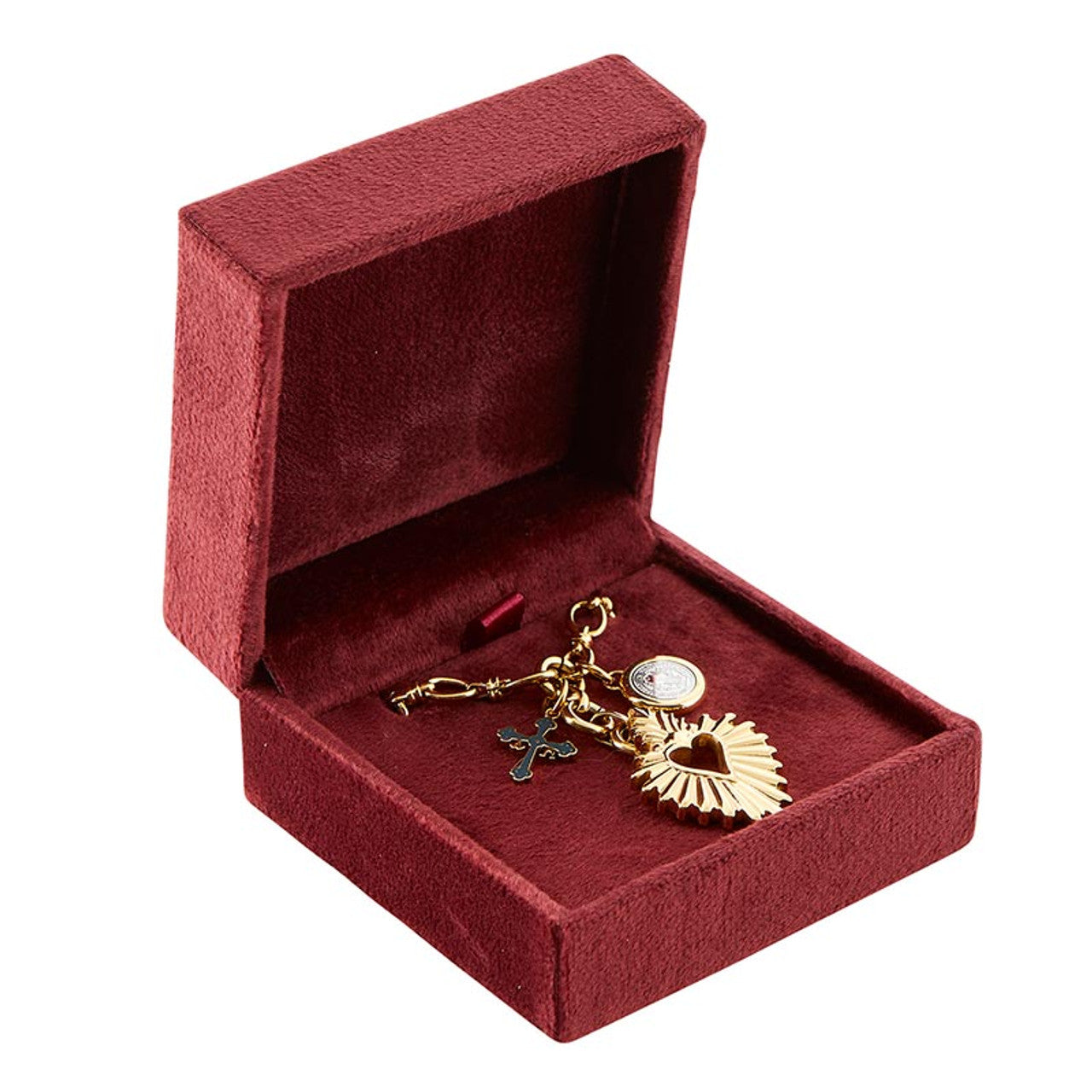 Sacred Heart Charm Necklace