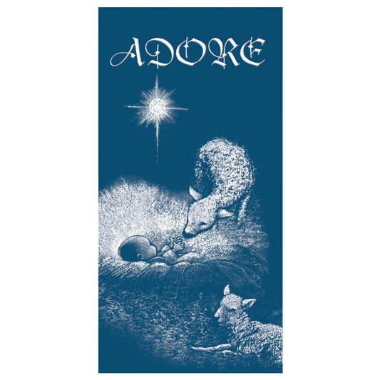 Jesus with Lamb - Adore Banner