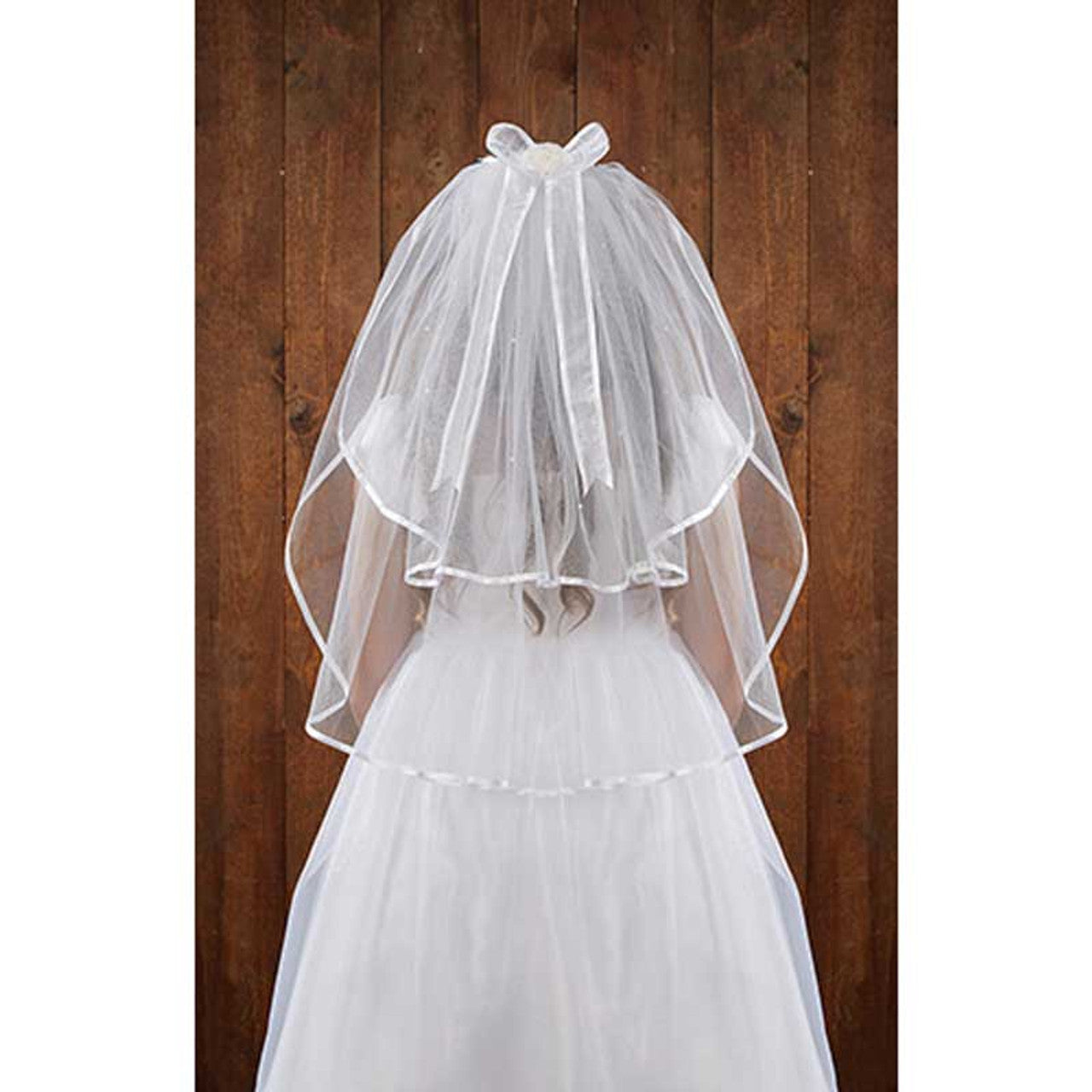 Crystal Tiara First Communion Veil