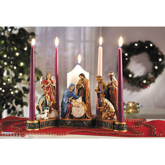 Nativity Advent Candleholder, CBB3052