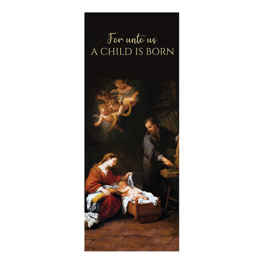 For Unto Us A Child Is Born Banner