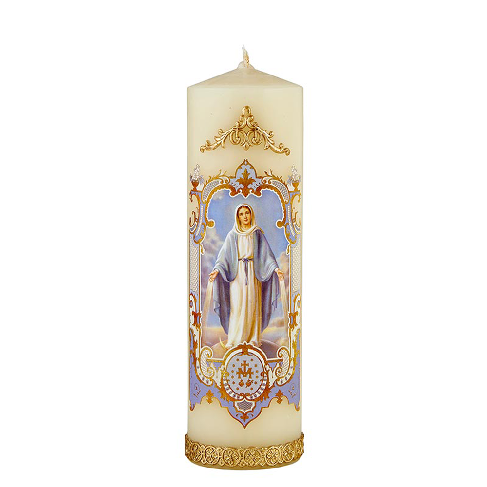 Vintage Devotional Candle - Our Lady Of Grace