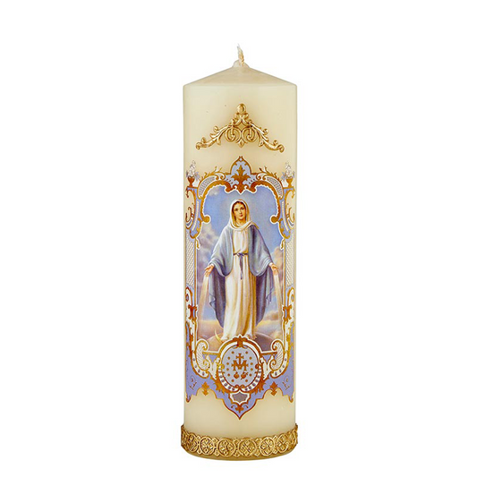 Vintage Devotional Candle - Our Lady Of Grace