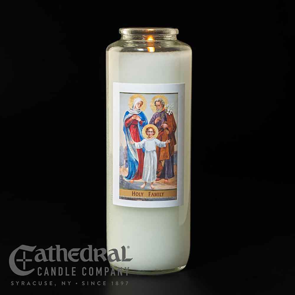6 Day Holy Family Glass Devotional Light