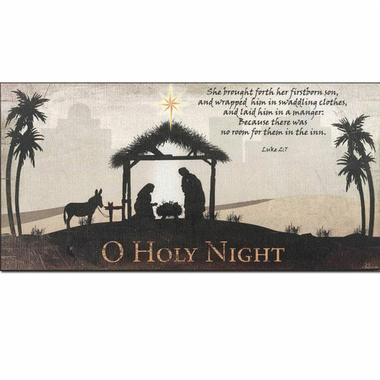 "O Holy Night" Christmas Wall Art