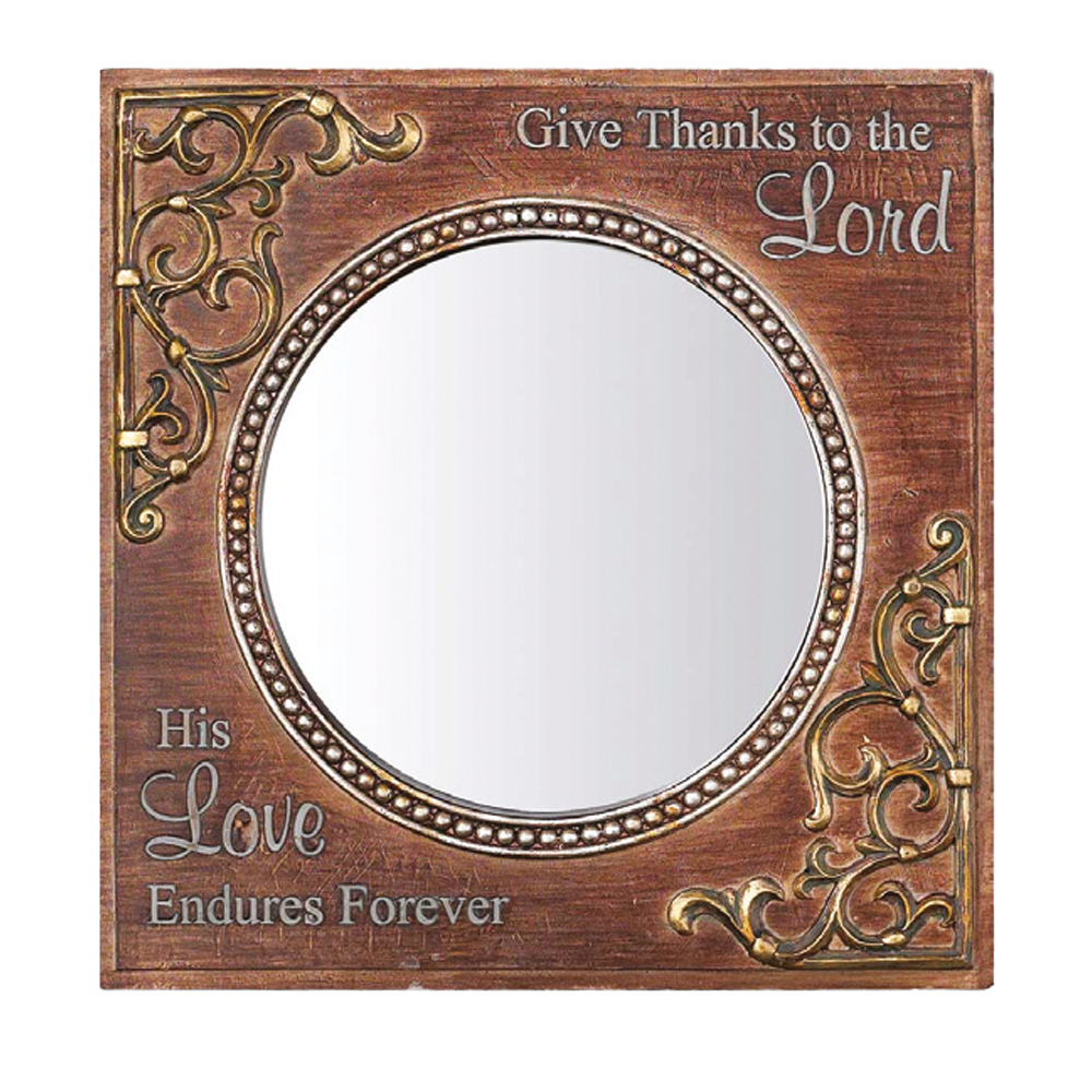 Give Thanks To The Lord Wall Mirror