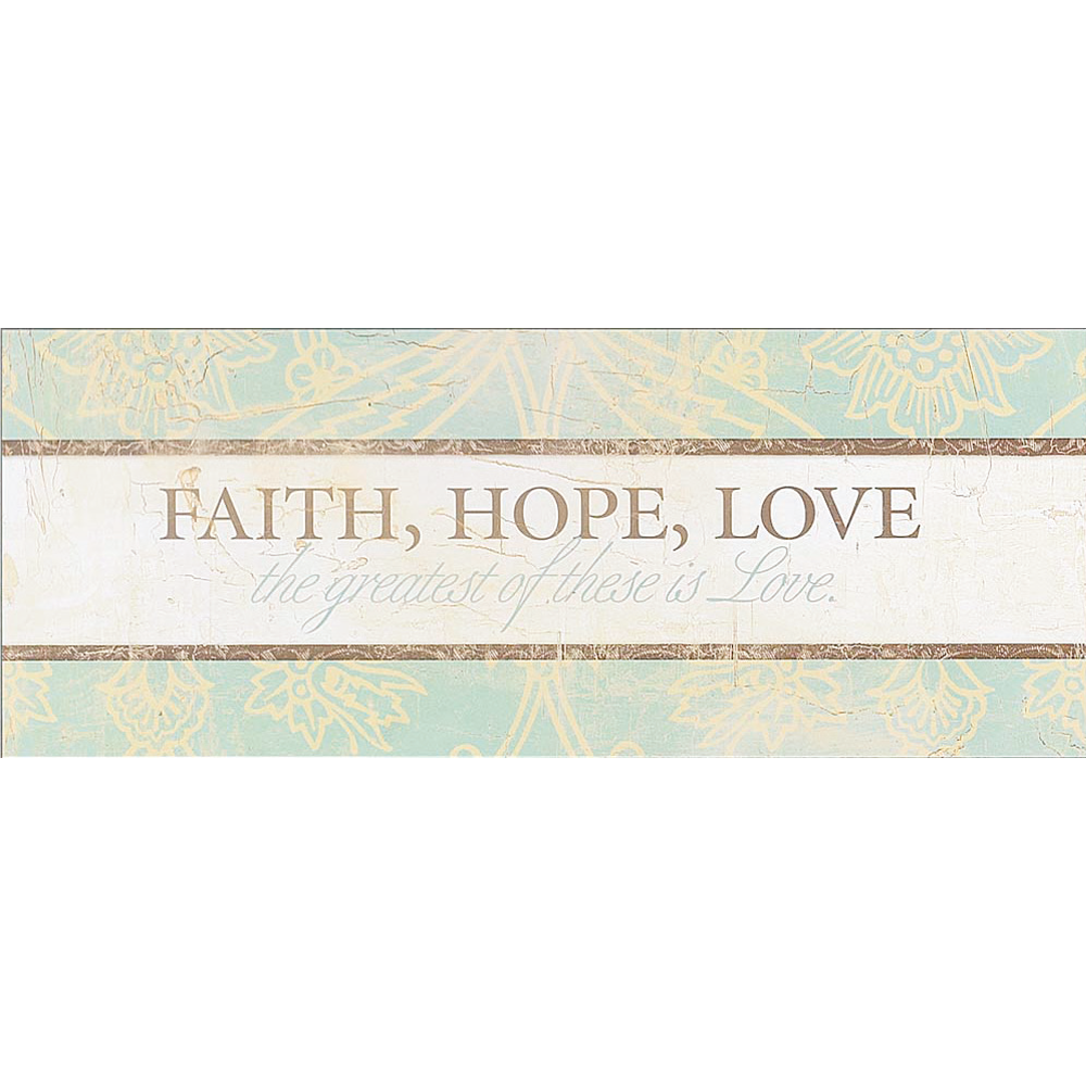 Faith, Hope, Love Wall Plaque