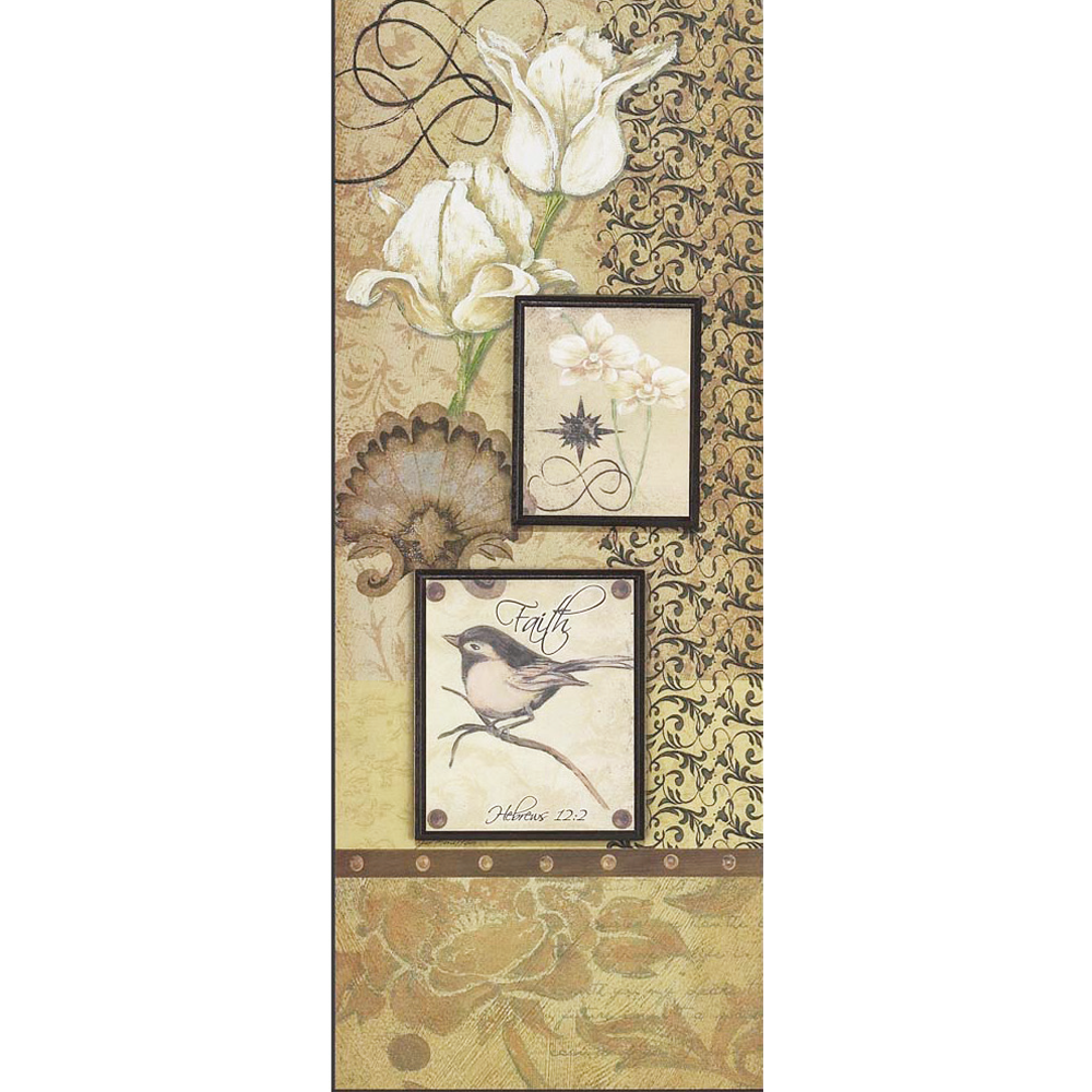 Faith Floral Collage Plaque