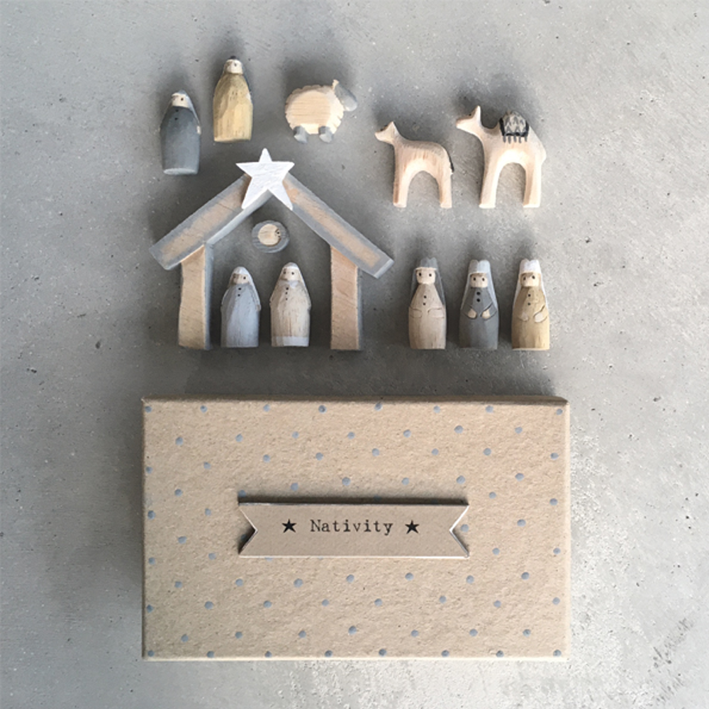 Natural Little Boxed Nativity Set