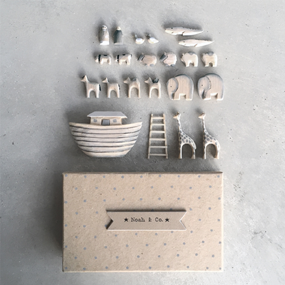 Natural Little Noah's Ark Set in Box