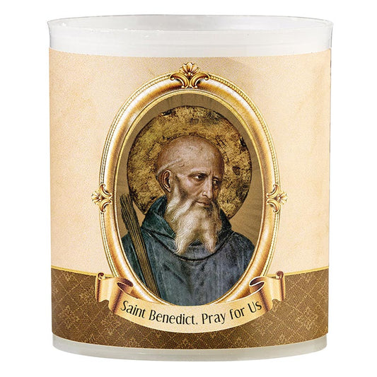 Saint Benedict Devotional Votive Candles - Pack of 4