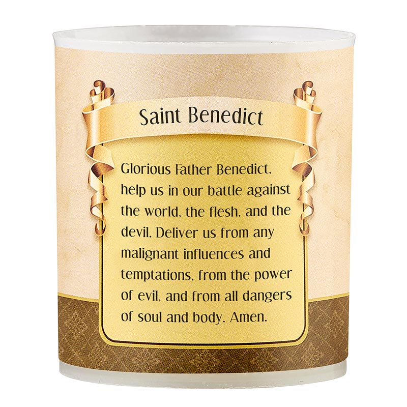 Saint Benedict Devotional Votive Candles - Pack of 4