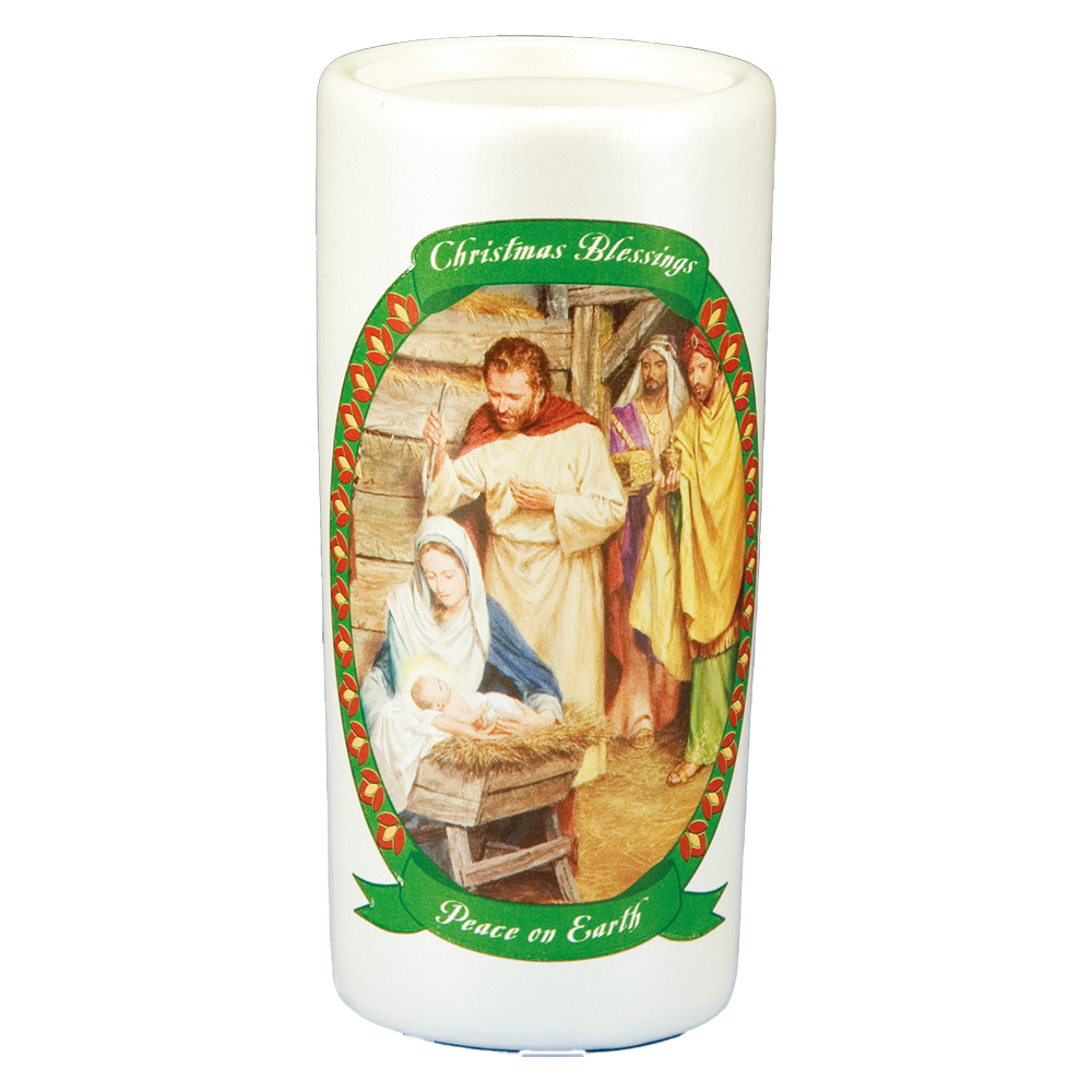 Christmas Pearlized Porcelain Candle