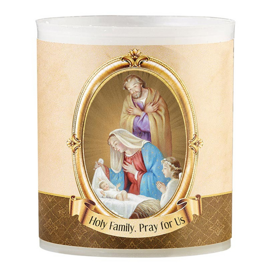 Holy Family Devotional Votive Candles - Pack of 4