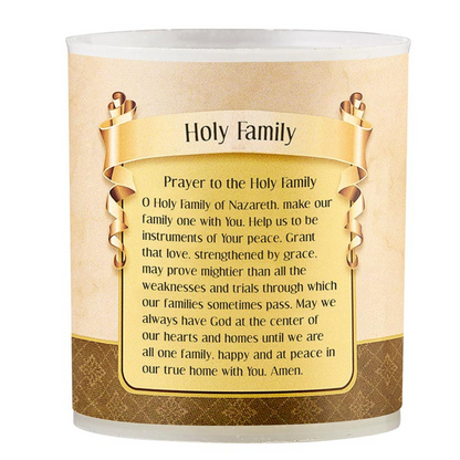 Holy Family Devotional Votive Candles - Pack of 4
