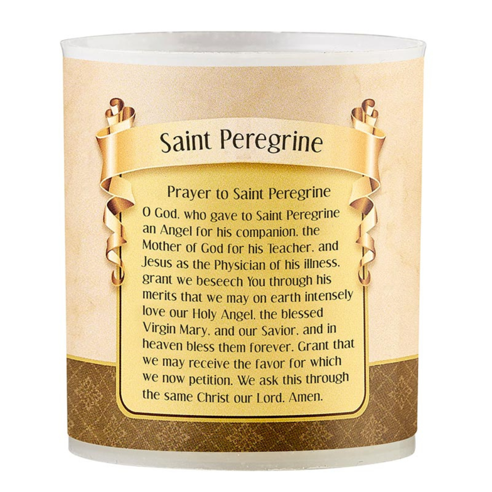 Saint Peregrine Devotional Votive Candles - Pack of 4