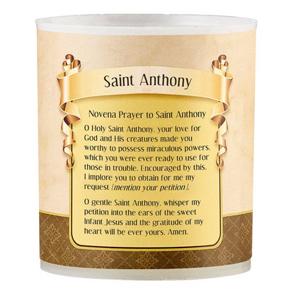 Saint Anthony Devotional Votive Candles - Pack of 4