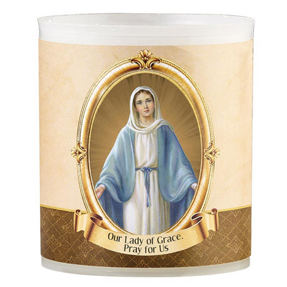 Our Lady of Grace Devotional Votive Candles - Pack of 4