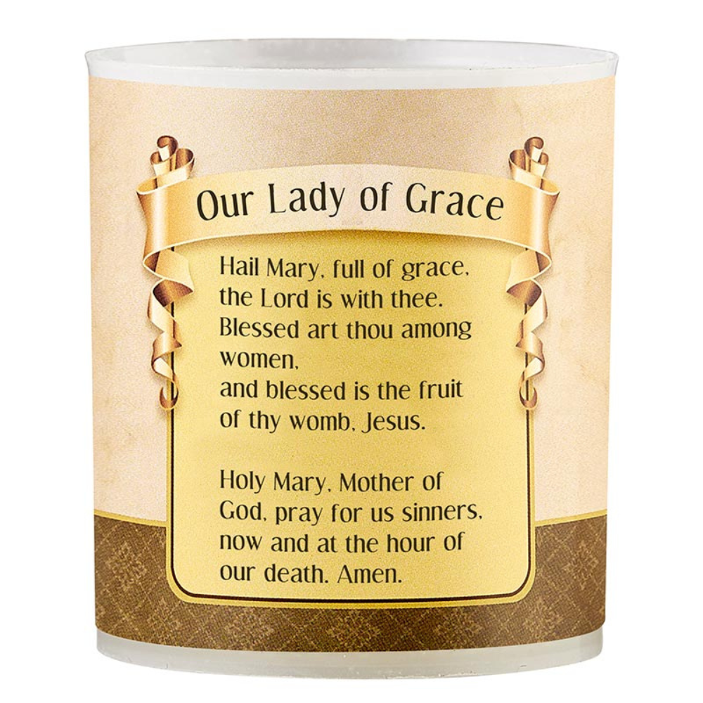 Our Lady of Grace Devotional Votive Candles - Pack of 4