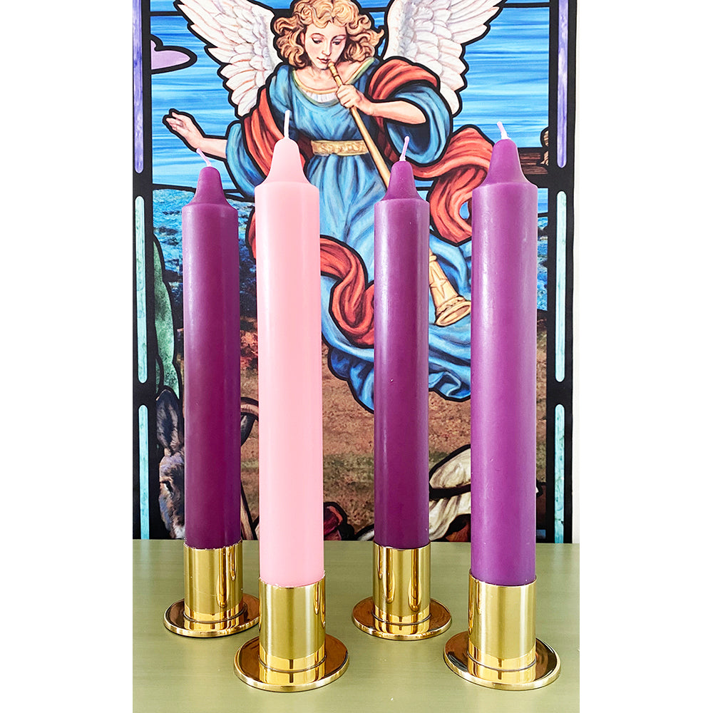 1.5" Diameter Solid Brass Candle Holder