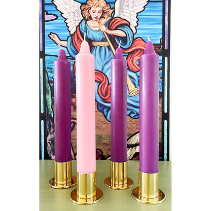 1.5" Diameter Solid Brass Candle Holder